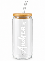Vaso de Vidrio Bambú